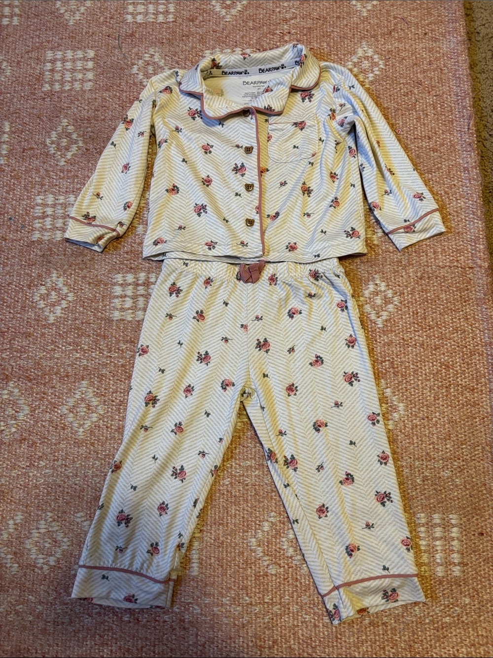Bear paw toddler pjs
